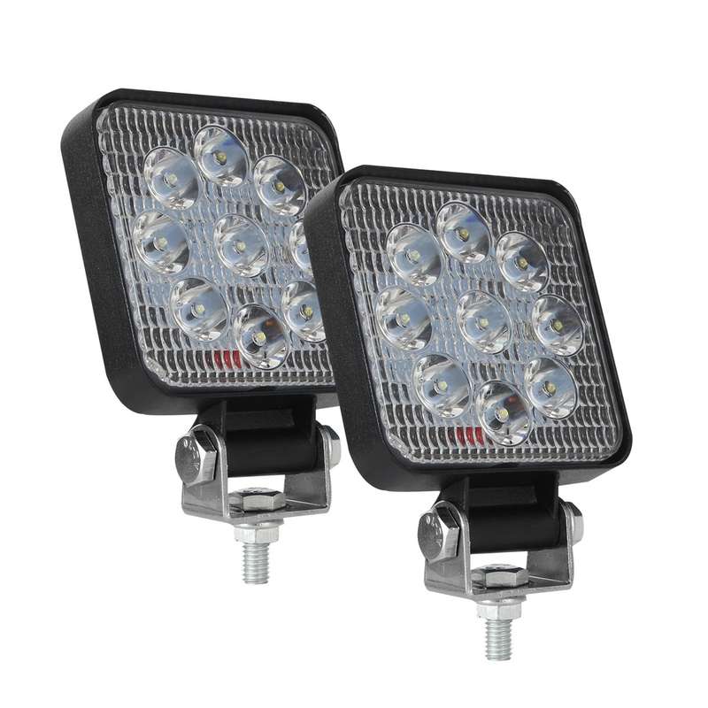 D0036 6.3W 10-30V DC 6000K 3 inch 9 LEDs Square Offroad Truck Car Driving Light Work Light Spotlight