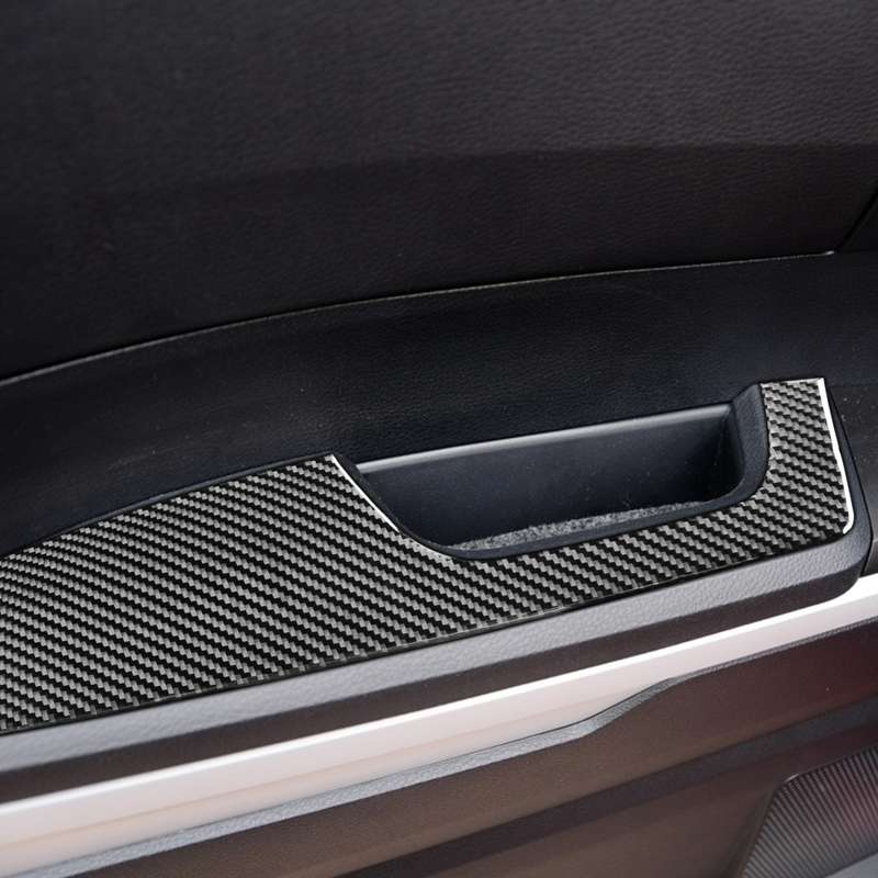 4 PCS / Set Carbon Fiber Car Door Armrest Panel Decorative Sticker for Toyota Tundra 2014-2018, Left