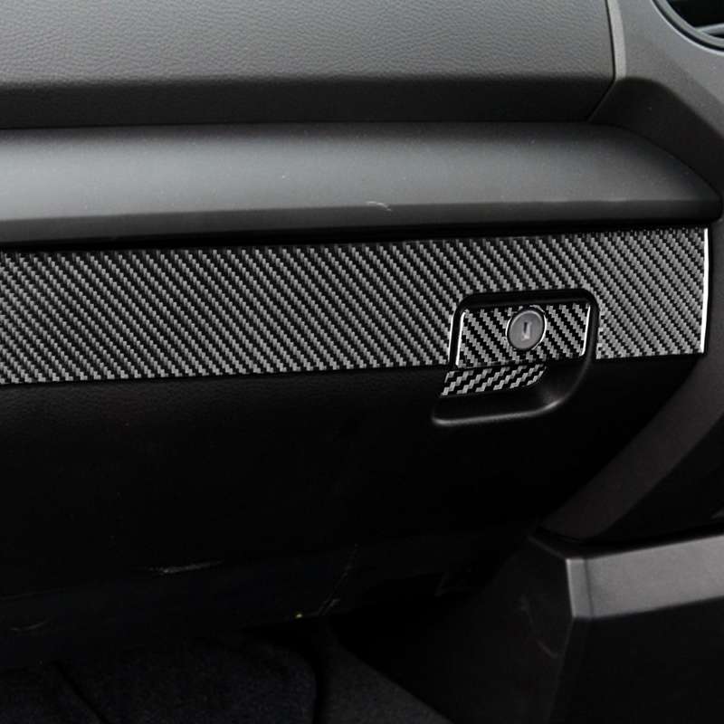 3 PCS / Set Carbon Fiber Car Co-pilot Glove Box Decorative Sticker for Toyota Tundra 2014-2018, Righ