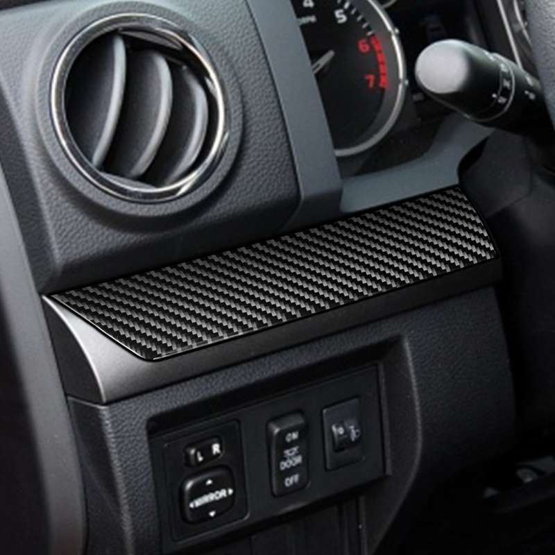 3 PCS / Set Carbon Fiber Car Center Console Decorative Sticker for Toyota Tundra 2014-2018, Left Dri