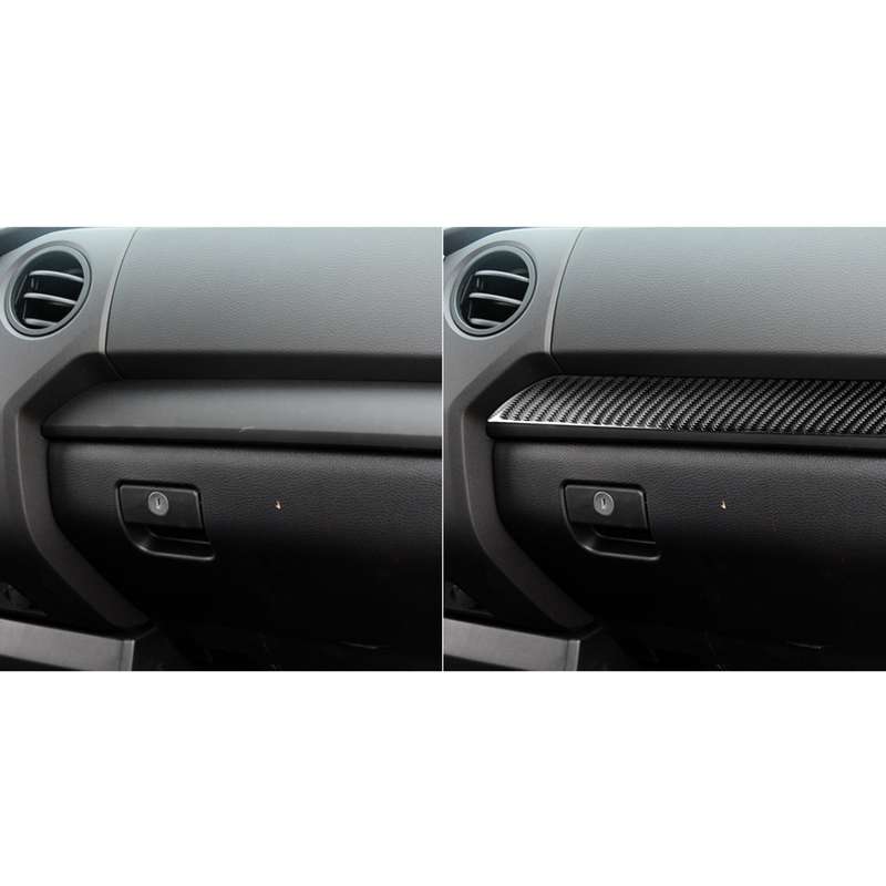 3 PCS / Set Carbon Fiber Car Center Console Decorative Sticker for Toyota Tundra 2014-2018, Left Dri