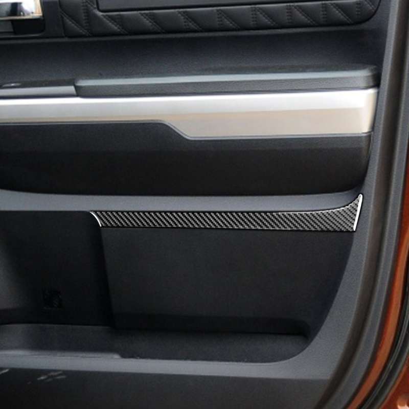 4 PCS / Set Carbon Fiber Car Door Panel Decorative Sticker for Toyota Tundra 2014-2018, Left Right D