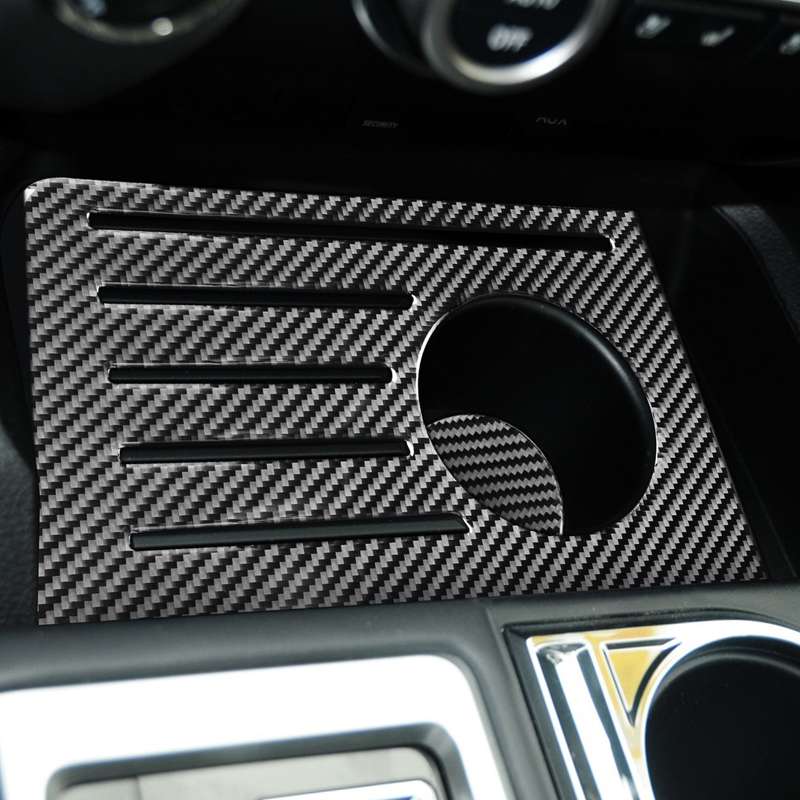 2 PCS / Set Carbon Fiber Car Central Control Storage Box Slot Mat Decorative Sticker for Toyota Tund