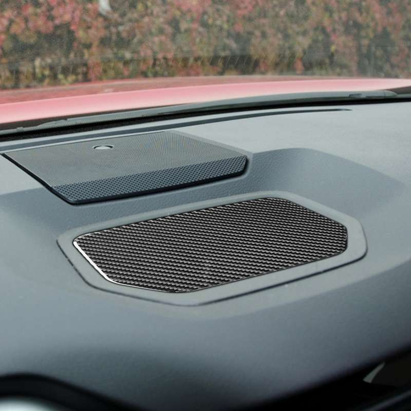 Carbon Fiber Car Dashboard Storage Box Mat Decorative Sticker for Toyota Tundra 2014-2018, Left Righ