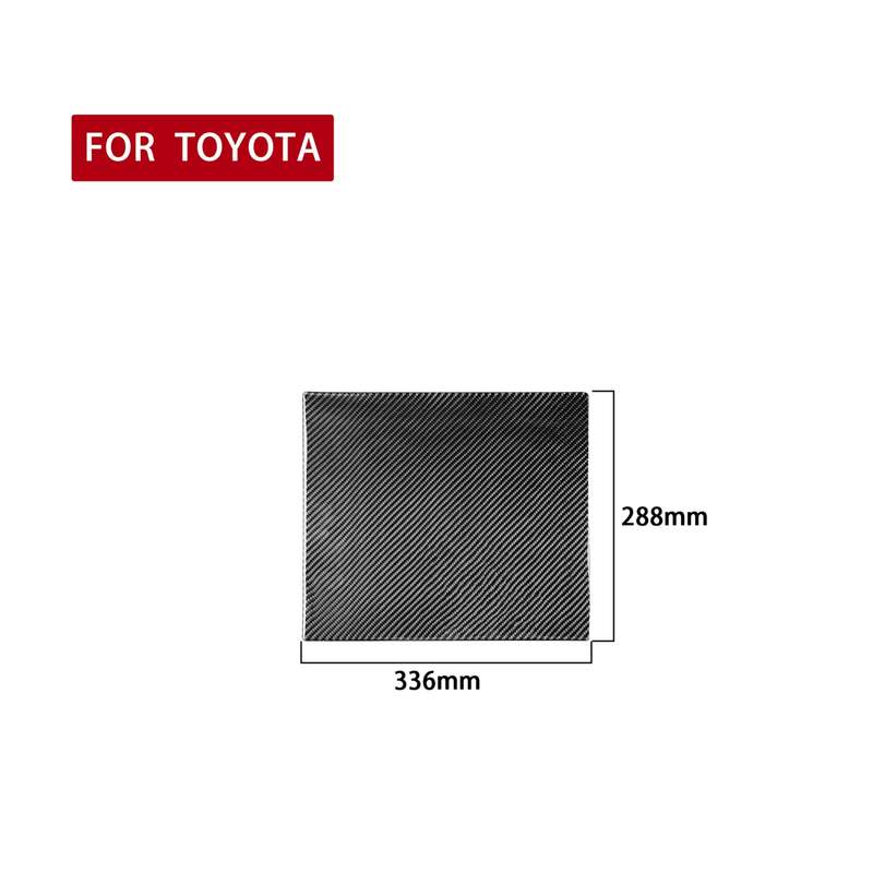 Carbon Fiber Car Rear Exhaust Air Outlet Anti-kick Panel Decorative Sticker for Toyota Tundra 2014-2