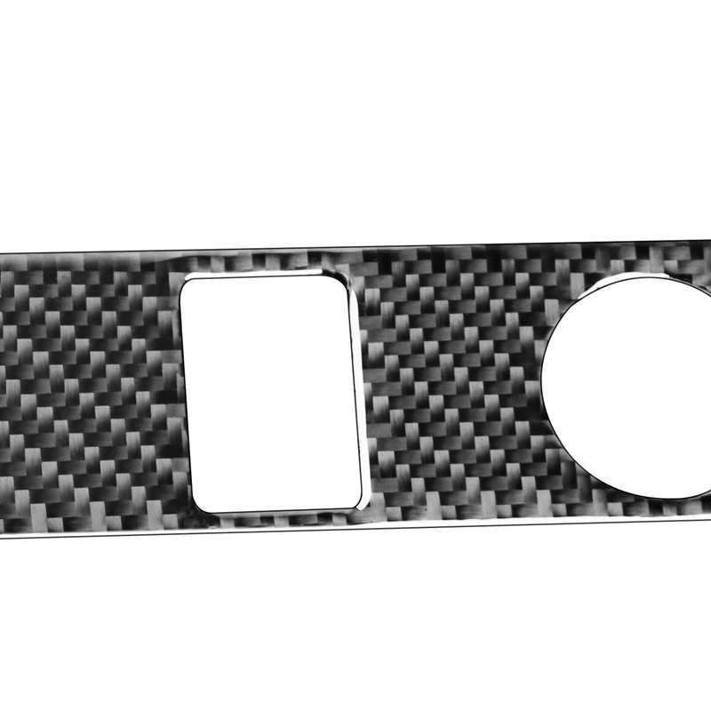 Carbon Fiber Car Cigarette Lighter Switch Decorative Sticker for Toyota Tundra 2014-2018, Left Right