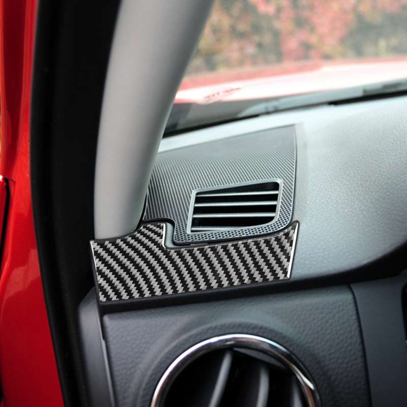 2 PCS / Set Carbon Fiber Car Dashboard Air Outlet Decorative Sticker for Toyota Tundra 2014-2018, Le