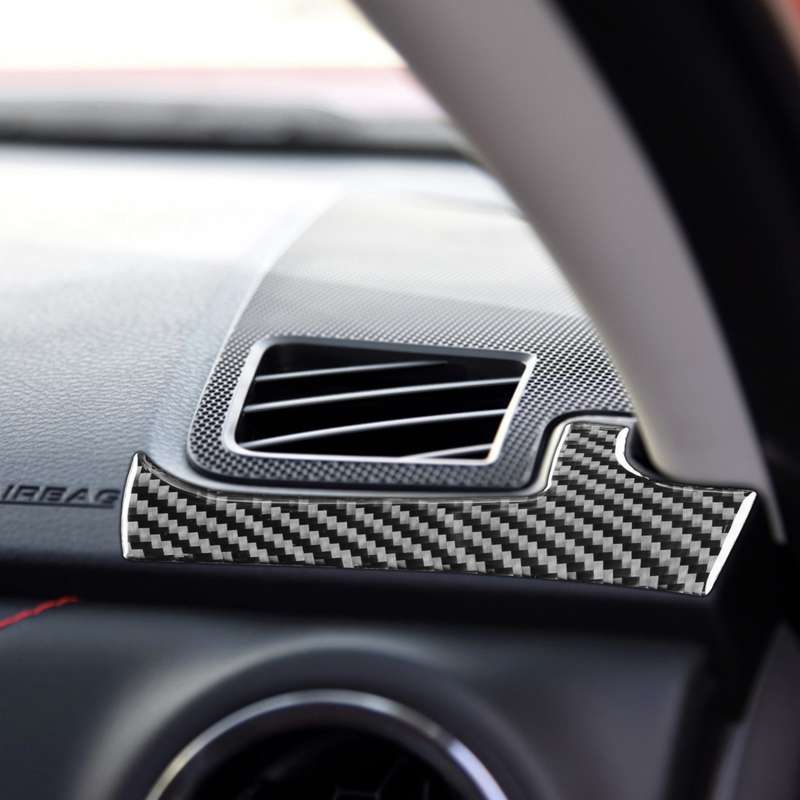 2 PCS / Set Carbon Fiber Car Dashboard Air Outlet Decorative Sticker for Toyota Tundra 2014-2018, Le
