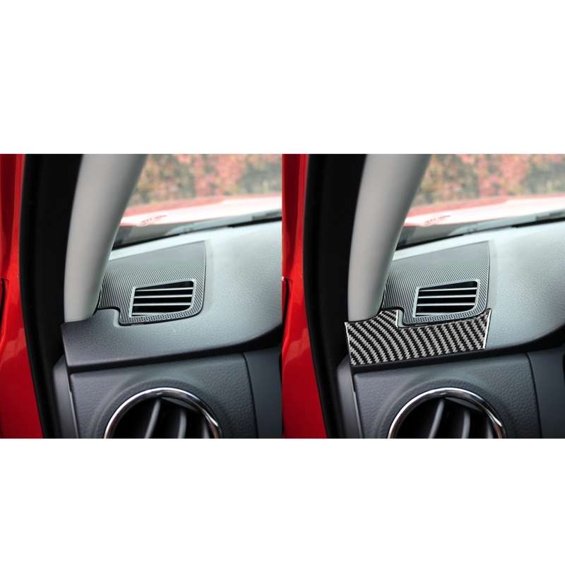 2 PCS / Set Carbon Fiber Car Dashboard Air Outlet Decorative Sticker for Toyota Tundra 2014-2018, Le
