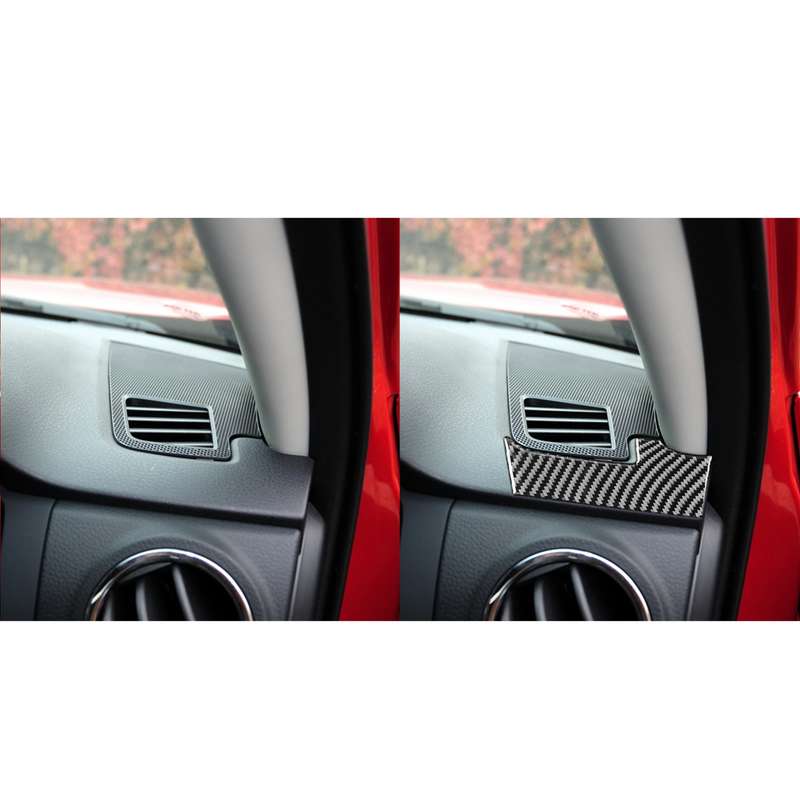 2 PCS / Set Carbon Fiber Car Dashboard Air Outlet Decorative Sticker for Toyota Tundra 2014-2018, Ri