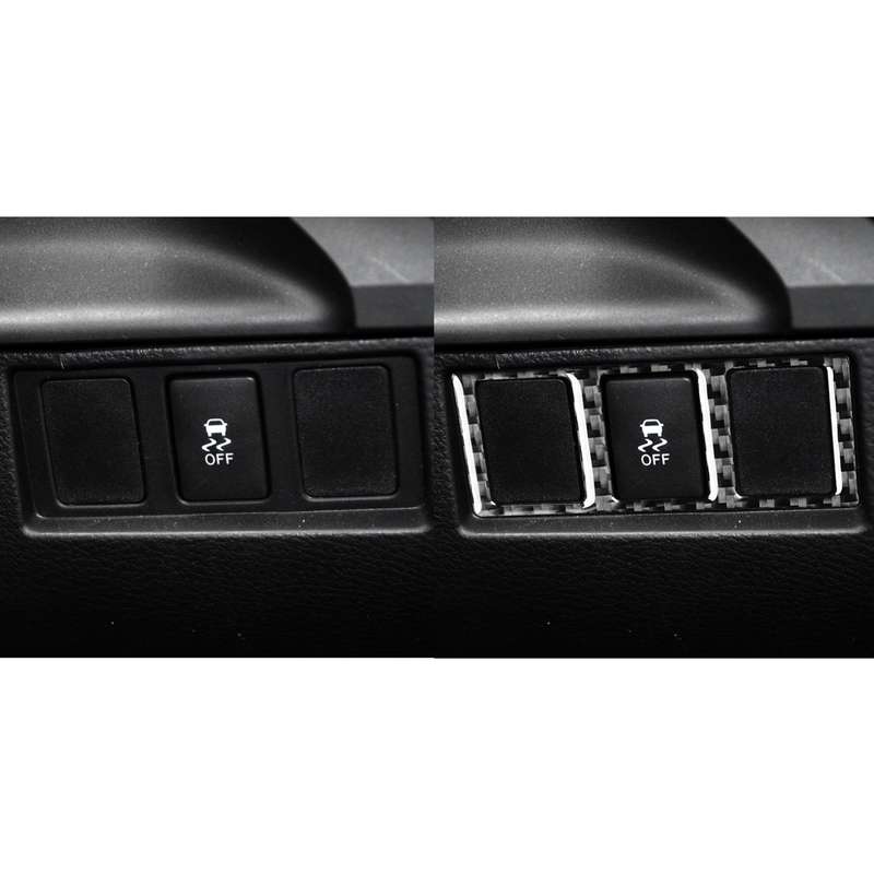 Carbon Fiber Car Mode Switch Decorative Sticker for Toyota Tundra 2014-2018, Left Right Driving Univ