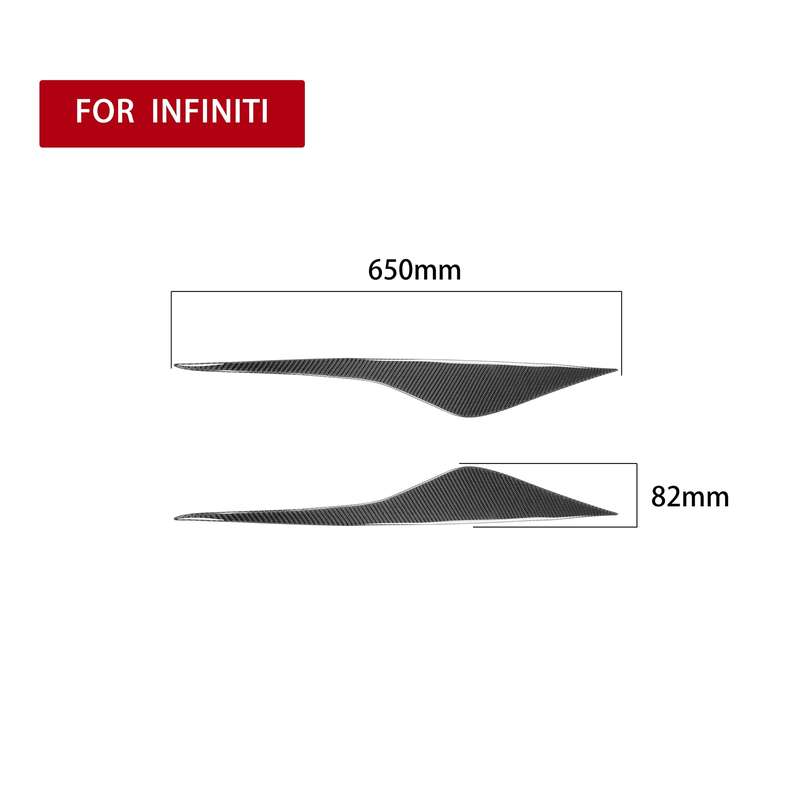 2 PCS / Set Carbon Fiber Car Lamp Eyebrow Decorative Sticker for Ford Mondeo MK4 2007-2013, Drop Glu