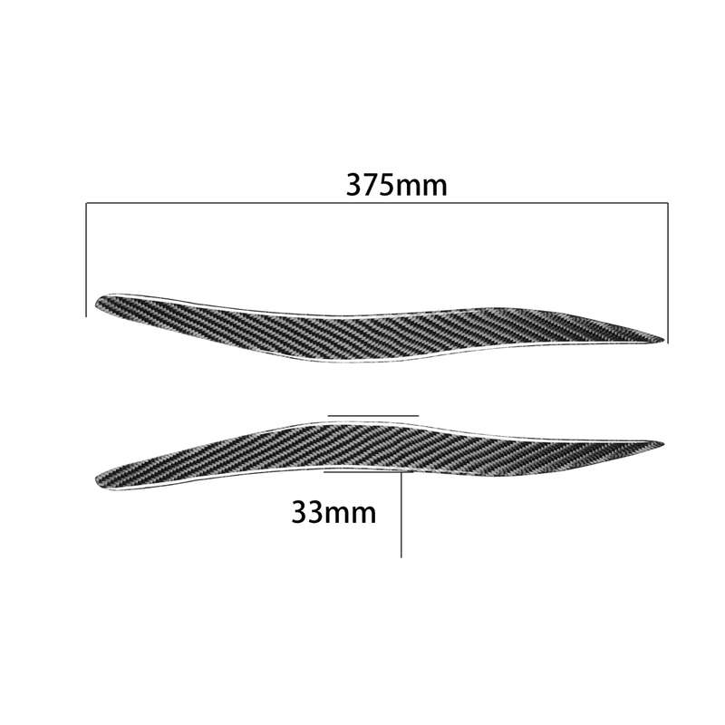 2 PCS / Set Carbon Fiber Car Lamp Eyebrow Decorative Sticker for Lexus IS250/ IS300 2006-2012, Drop
