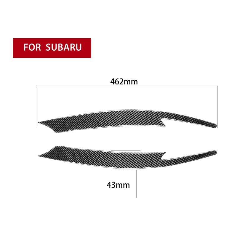 2 PCS / Set Carbon Fiber Car Lamp Eyebrow Decorative Sticker for Subaru Impreza/WRX 10th Generation