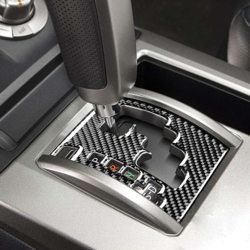 Carbon Fiber Car Gear Panel Decorative Sticker for Toyota 4Runner 2010-2020, Suitable for Left Drivi