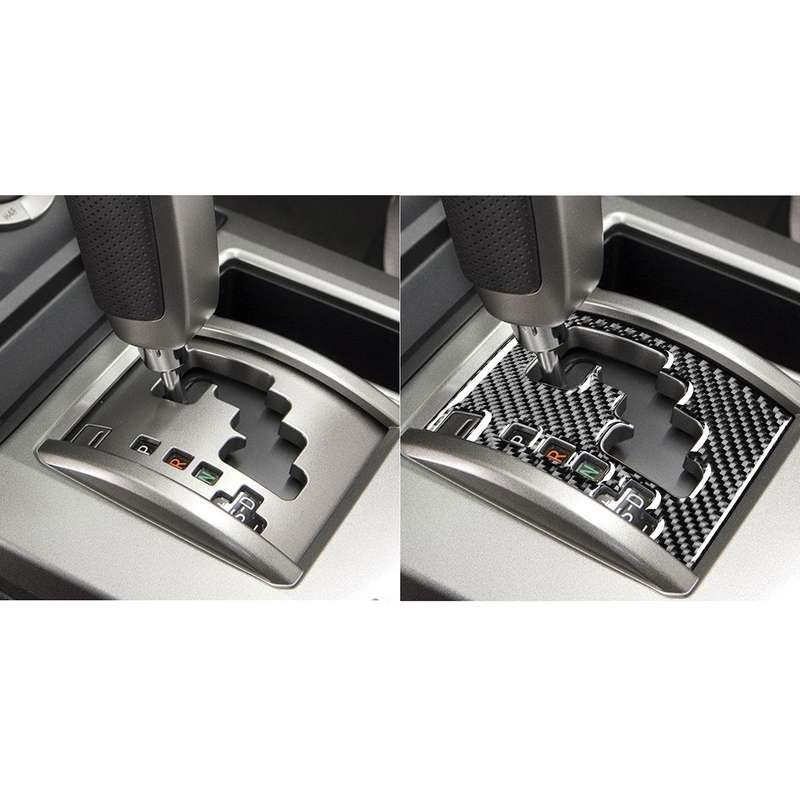Carbon Fiber Car Gear Panel Decorative Sticker for Toyota 4Runner 2010-2020, Suitable for Left Drivi