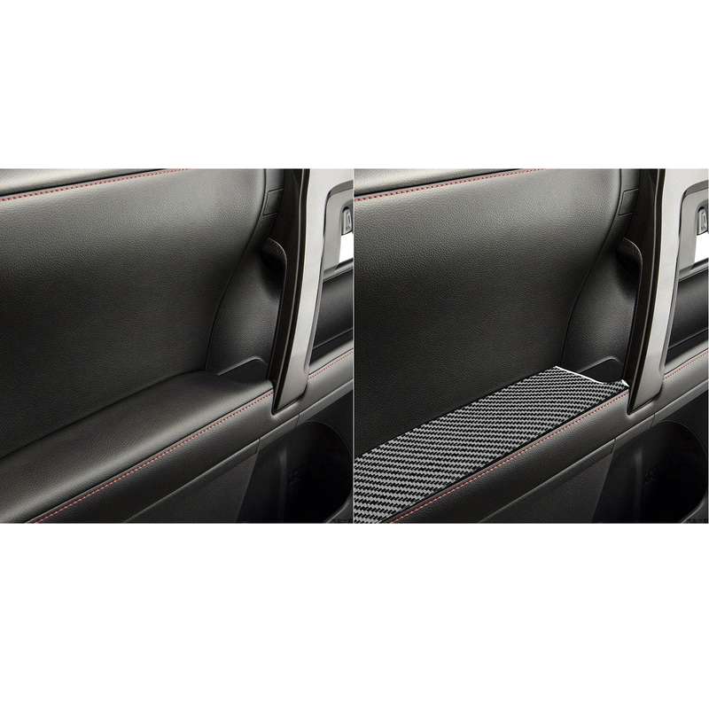 4 PCS / Set Carbon Fiber Car Door Inner Armrest Decorative Sticker for Toyota 4Runner 2010-2020
