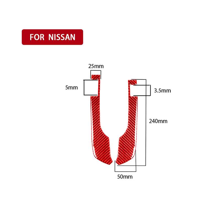 2 PCS / Set Carbon Fiber Car Speedometer Decorative Sticker for Nissan GTR R35 2008-2016, Left and R