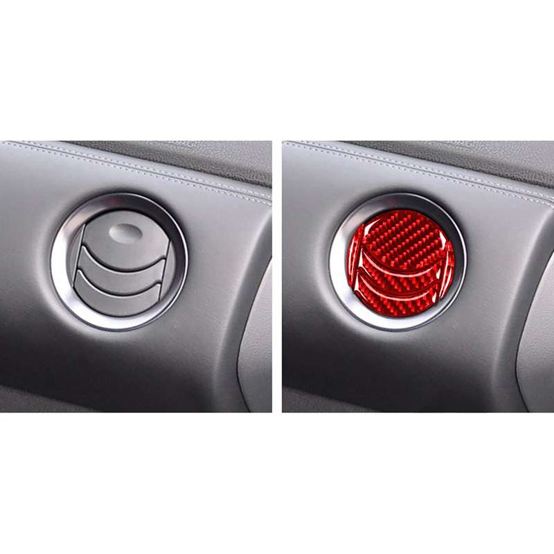 20 PCS / Set Carbon Fiber Car Central Air Outlet Decorative Sticker for Nissan GTR R35 2008-2016, Le