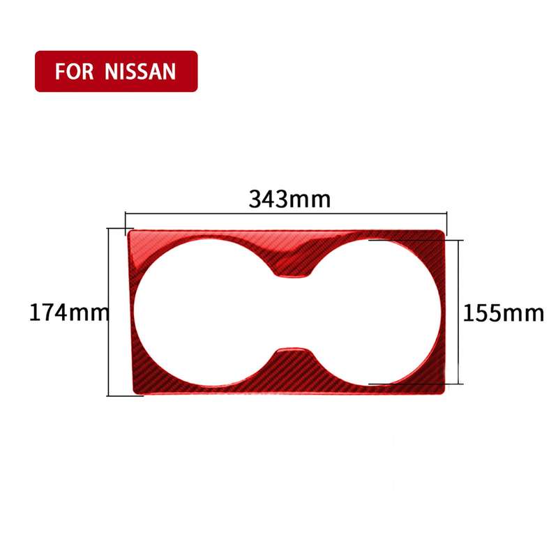 Carbon Fiber Car Rear Seat Speaker Decorative Sticker for Nissan GTR R35 2008-2016, Left and Right D