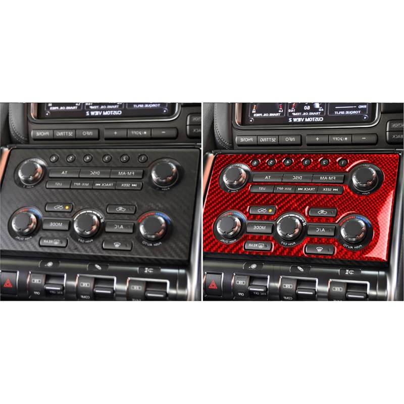 Carbon Fiber Car Instrument Control Panel Decorative Sticker for Nissan GTR R35 2008-2016, Right Dri