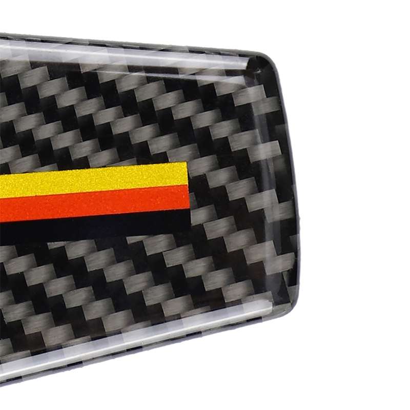 Car Carbon Fiber Steering Wheel Germany Color Decorative Sticker for BMW Z4 2009-2015