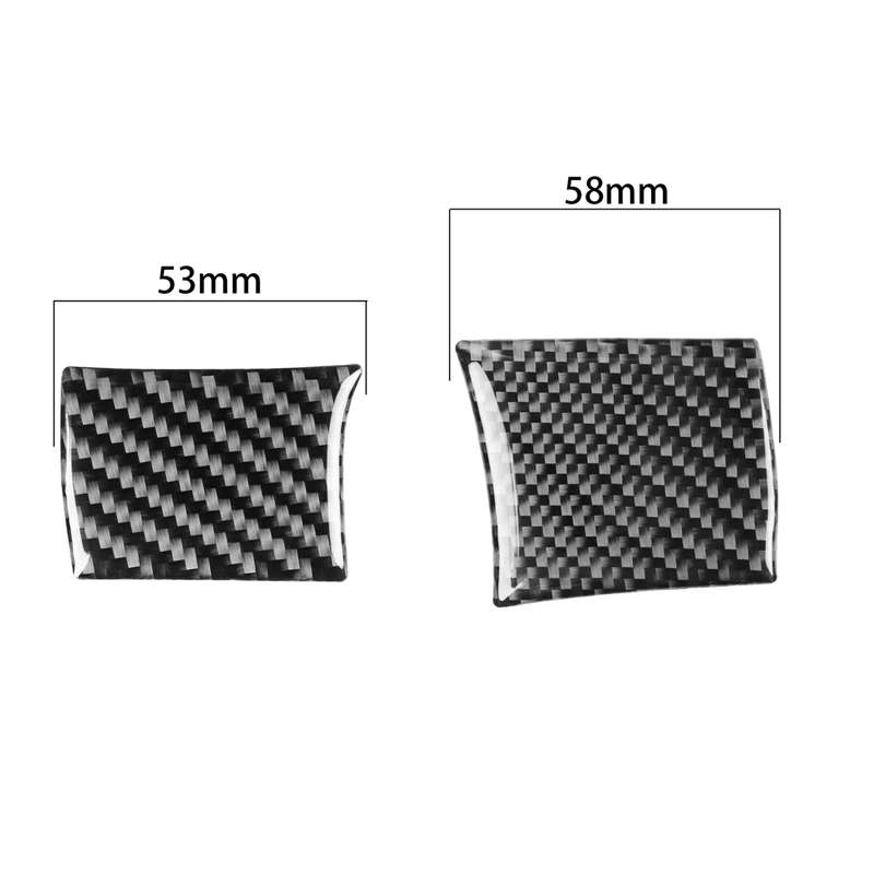 Carbon Fiber Car Steering Wheel Left Right Side Decorative Sticker for Dodge Challenger 2015 to Now,
