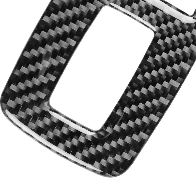 Carbon Fiber Car Window Lift Button Decorative Sticker for Dodge Challenger 2015 to Now, Left Drivin