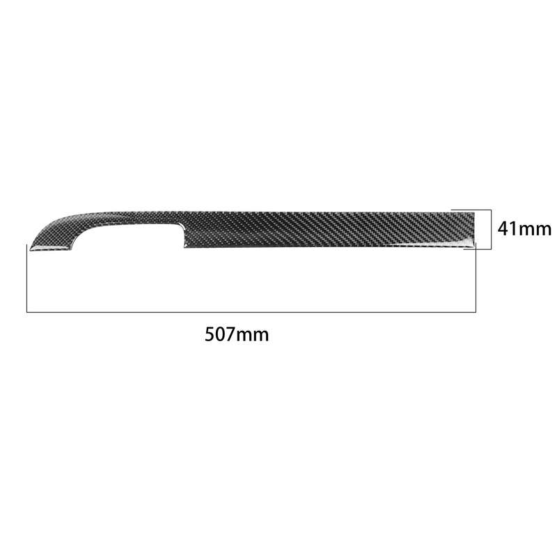 Carbon Fiber Car Co-pilot Storage Bar Decorative Sticker for Dodge Challenger 2015 to Now, Left Driv