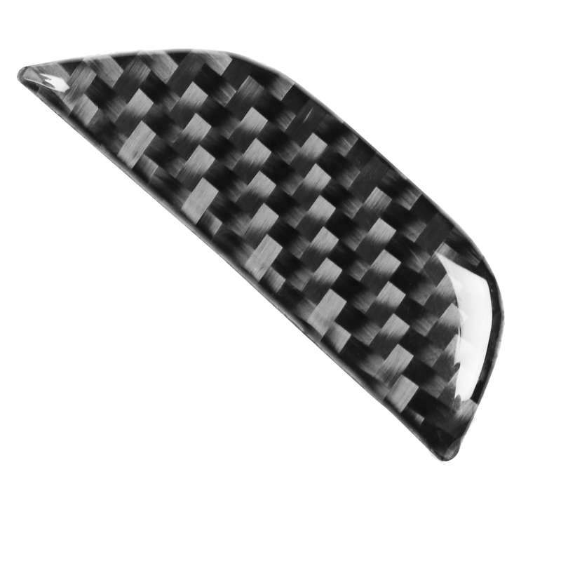 Carbon Fiber Car Central Control Armrest Storage Button Decorative Sticker for Dodge Challenger 2015