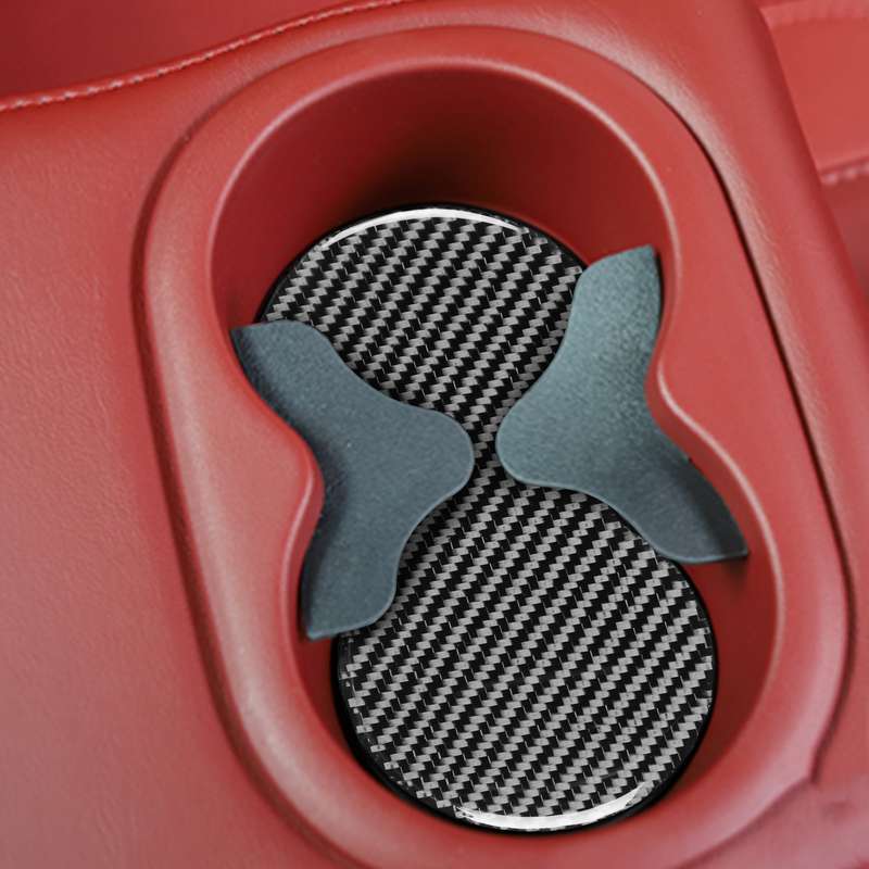 11 PCS / Set Carbon Fiber Car Door Slot Pad Decorative Sticker for Dodge Challenger 2015 to Now, Lef
