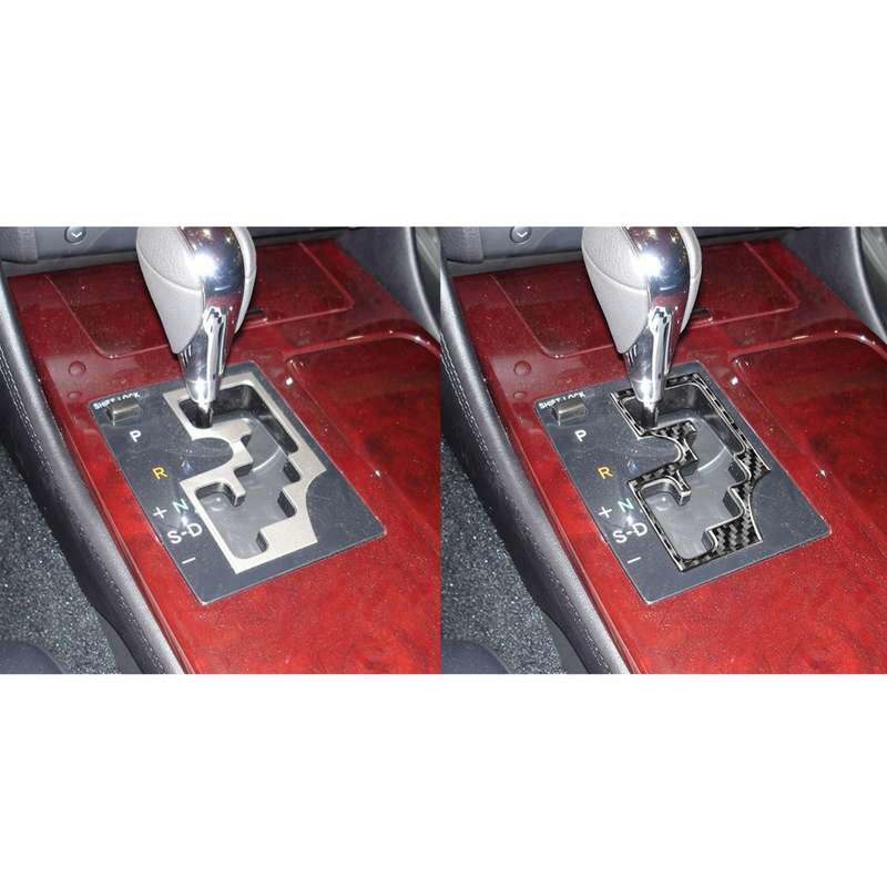 Carbon Fiber Car Gear Panel Inner Frame A Version Decorative Sticker for Lexus GS 2006-2011,Left Dri