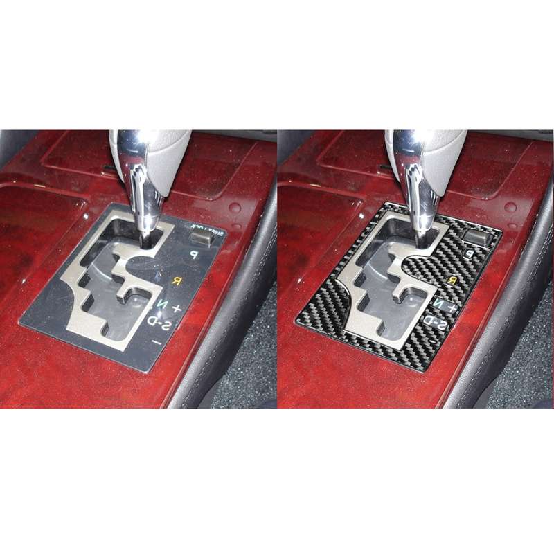 Carbon Fiber Car Gear Panel Outside Frame A Version Decorative Sticker for Lexus GS 2006-2011,Right