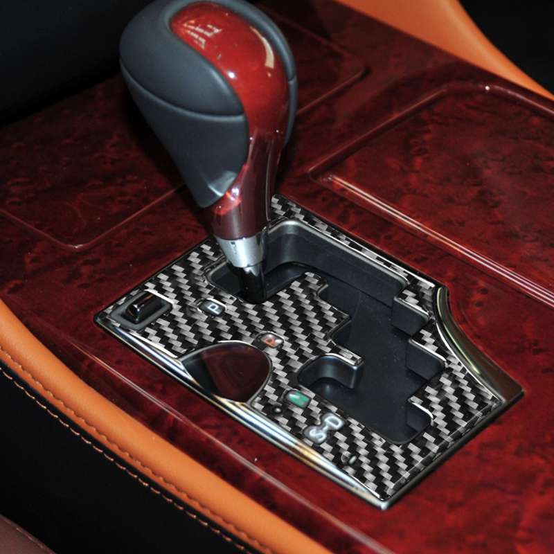 Carbon Fiber Car Gear Panel B Version Decorative Sticker for Lexus GS 2006-2011,Left Drive
