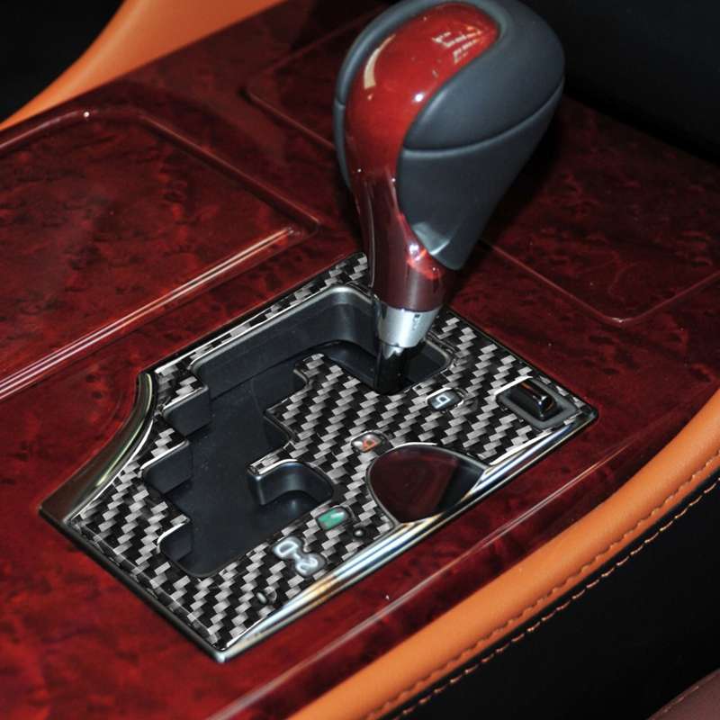 Carbon Fiber Car Gear Panel B Version Decorative Sticker for Lexus GS 2006-2011,Right Drive