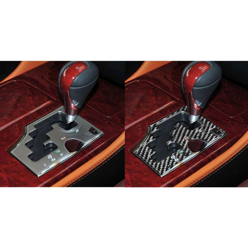 Carbon Fiber Car Gear Panel B Version Decorative Sticker for Lexus GS 2006-2011,Right Drive