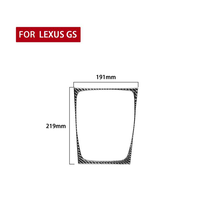 Carbon Fiber Car Air Conditioning Panel Decorative Sticker for Lexus GS 2006-2011,Left and Right Dri