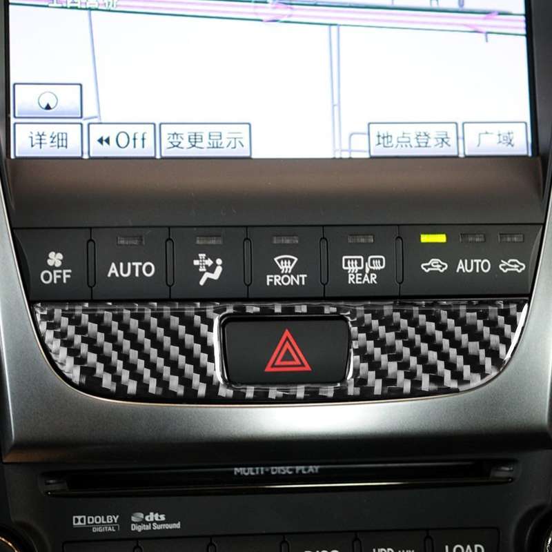 Carbon Fiber Car Double Flash Panel Decorative Sticker for Lexus GS 2006-2011,Left and Right Drive U
