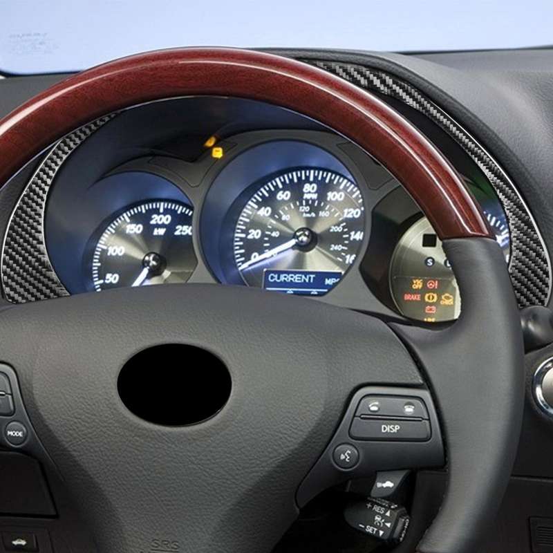 Carbon Fiber Car Dashboard Frame Decorative Sticker for Lexus GS 2006-2011,Left and Right Drive Univ
