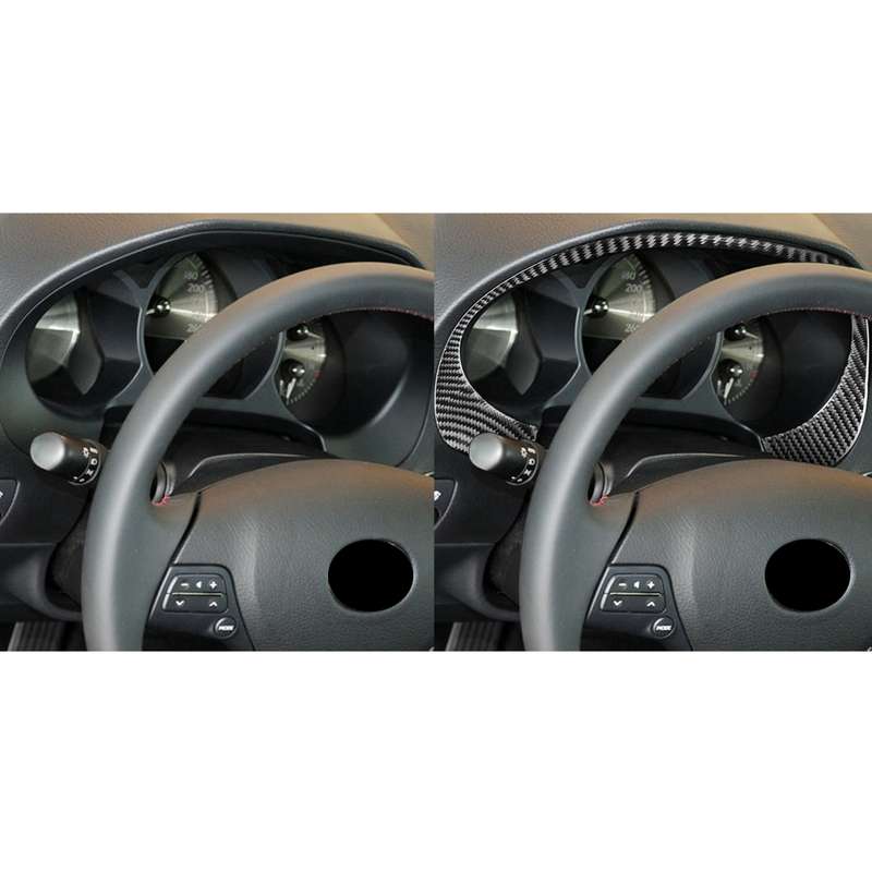Carbon Fiber Car Dashboard Frame Decorative Sticker for Lexus GS 2006-2011,Left and Right Drive Univ