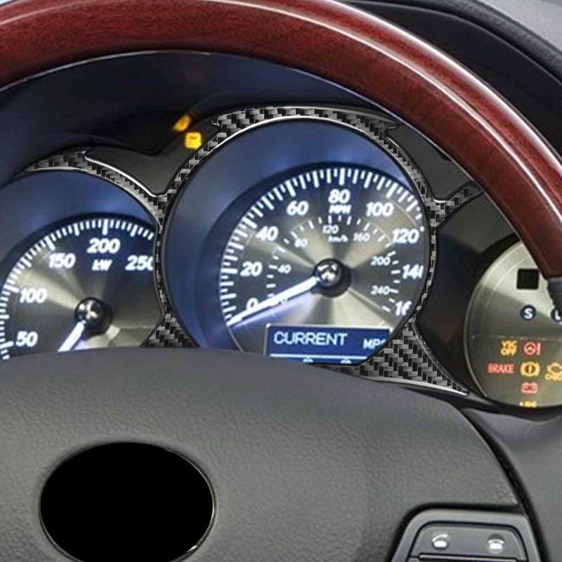 Carbon Fiber Car Dashboard Trim Decorative Sticker for Lexus GS 2006-2011,Left and Right Drive Unive