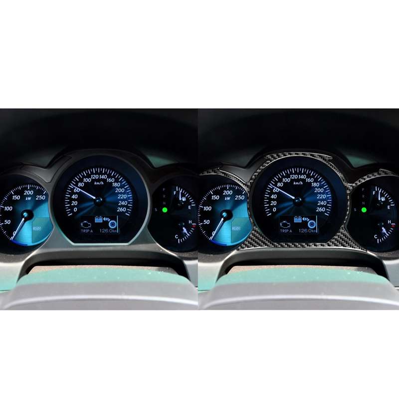 Carbon Fiber Car Dashboard Trim Decorative Sticker for Lexus GS 2006-2011,Left and Right Drive Unive