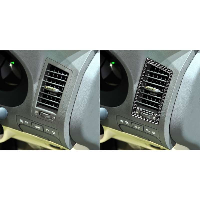 2 PCS / Set Carbon Fiber Car Left and Right Air Outlets Decorative Sticker for Lexus GS 2006-2011,Ri
