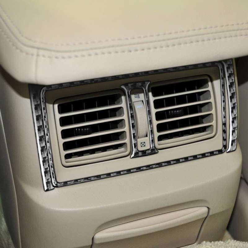 3 PCS / Set Carbon Fiber Rear Exhaust Vent Decorative Sticker for Lexus GS 2006-2011,Left and Right