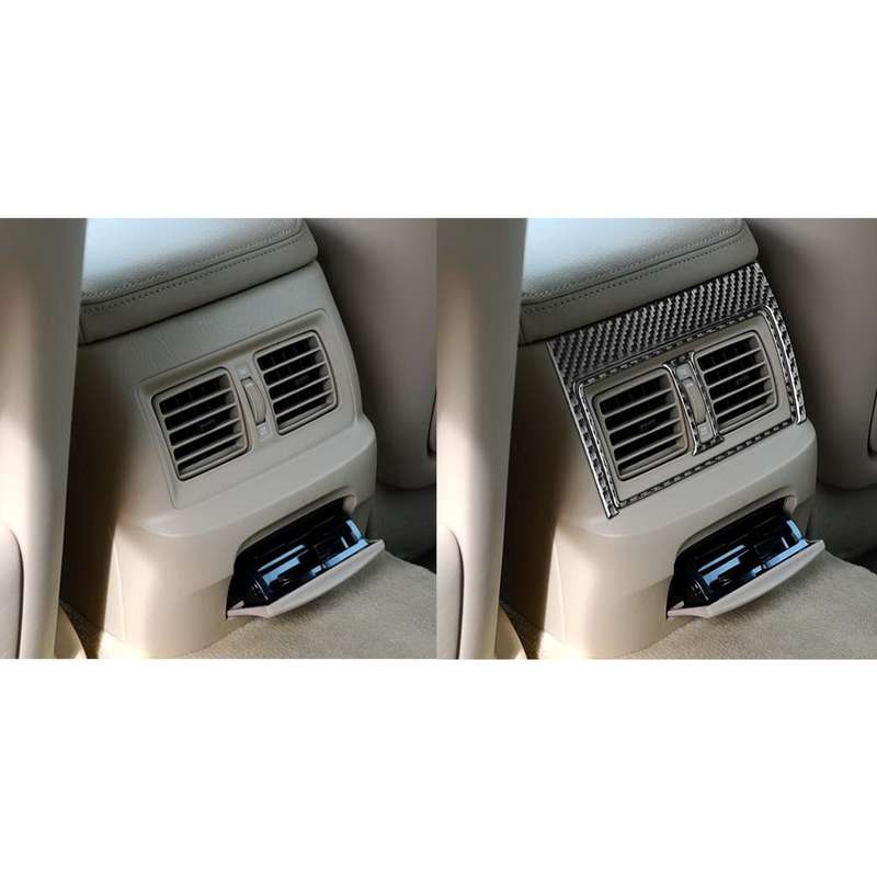 3 PCS / Set Carbon Fiber Rear Exhaust Vent Decorative Sticker for Lexus GS 2006-2011,Left and Right