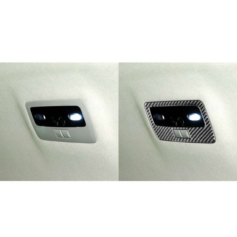 Carbon Fiber Car Rear Reading Light Panel Decorative Sticker for Lexus GS 2006-2011,Left and Right D