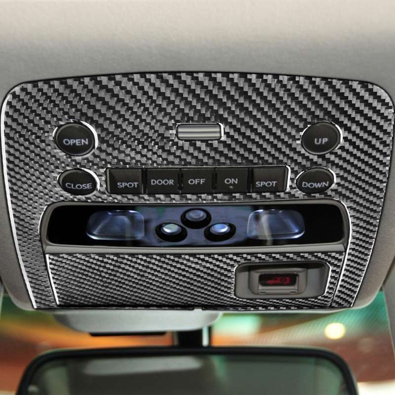 2 PCS / Set Carbon Fiber Car Reading Light Panel B Version Decorative Sticker for Lexus GS 2006-2011