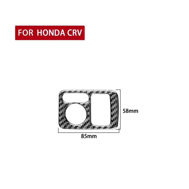 Carbon Fiber Car Rearview Mirror Adjustment Switch Frame Decorative Sticker for Honda CRV 2007-2011,