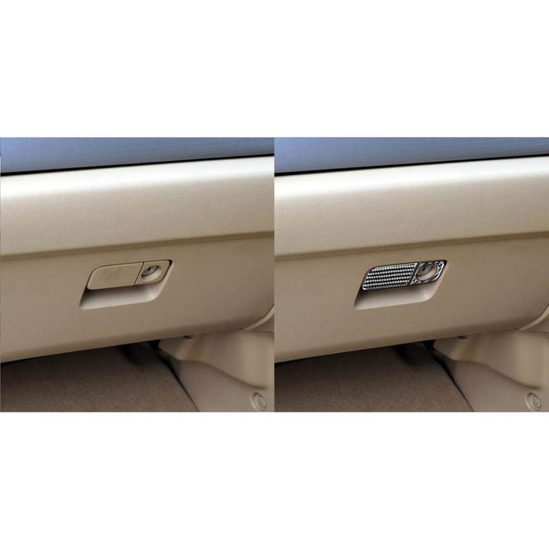 2 PCS / Set Carbon Fiber Car Glove Box Opening Frame Decorative Sticker for Honda CRV 2007-2011,Righ