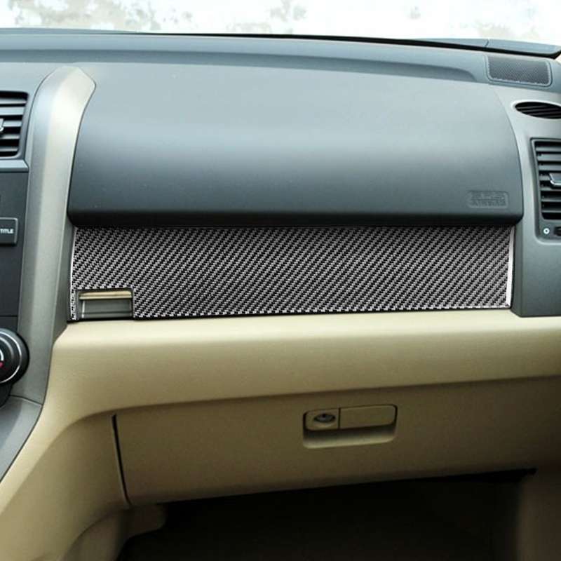 Carbon Fiber Car Co-pilot Glove Box Panel Decorative Sticker for Honda CRV 2007-2011,Left Drive
